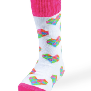 Calcetin infantil con Diseños de Corazones